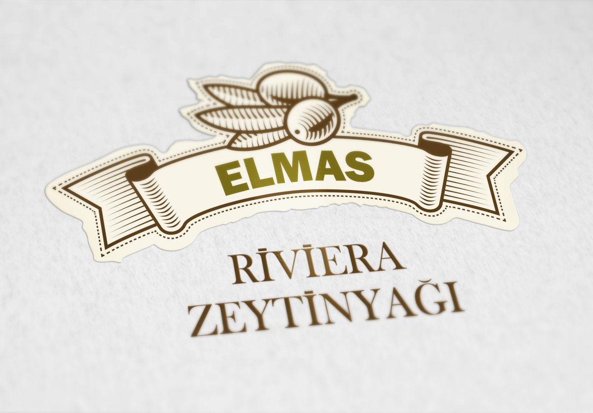 Elmas zeytin yağları logo çalışması | Vedat ŞEKER
